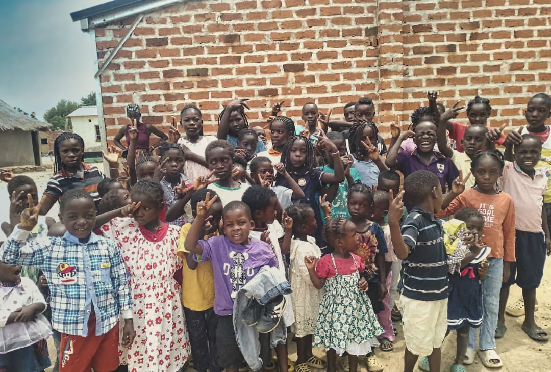 Happy child holding a book